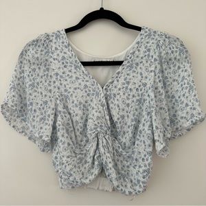 Abercrombie and Fitch Floral Crop Blouse